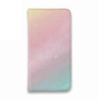 【手帳型ベルトなし】【Stick Case】かわいい天の川