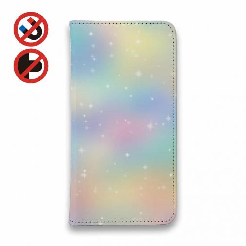 【手帳型ベルトなし】【Stick Case】カラフルな空
