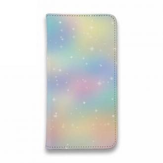 【手帳型ベルトなし】【Stick Case】カラフルな空