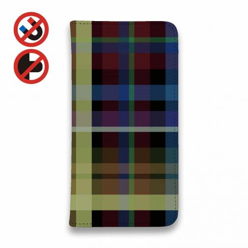 【手帳型ベルトなし】【Stick Case】大人のチェック