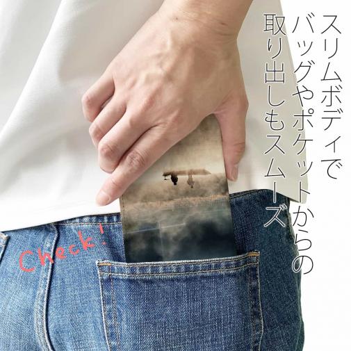 【手帳型ベルトなし】【Stick Case】霧の湖上