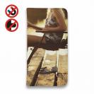 【手帳型ベルトなし】【Stick Case】夕暮の釣りガール