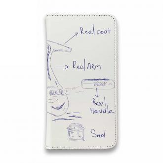 【手帳型ベルトなし】【Stick Case】リールの解説　手書き風