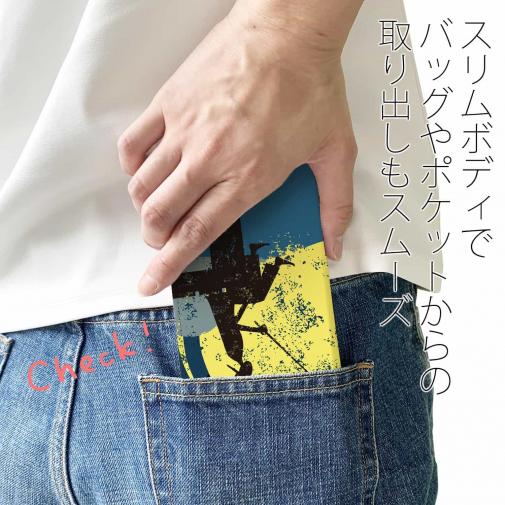 【手帳型ベルトなし】【Stick Case】ドックで釣りを楽しむ　ムーンライト