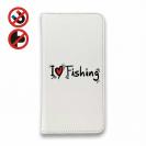 【手帳型ベルトなし】【Stick Case】I LOVE FISHING