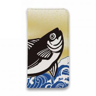 【手帳型ベルトなし】【Stick Case】カツオ出汁風デザイン