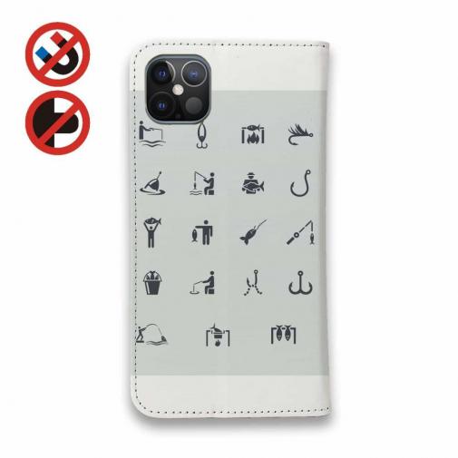 【手帳型ベルトなし】【Stick Case】釣りのアイコン24