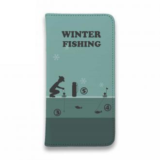 【手帳型ベルトなし】【Stick Case】冬のワカサギ入門