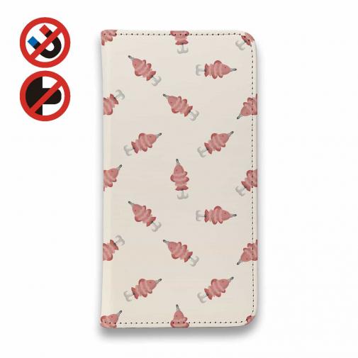 【手帳型ベルトなし】【Stick Case】ルアーのシームレスパターン レッド