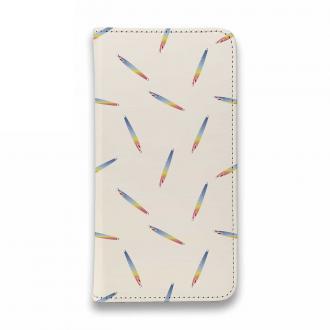 【手帳型ベルトなし】【Stick Case】ルアーのシームレスパターン　メタルジグ