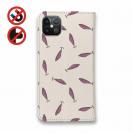 【手帳型ベルトなし】【Stick Case】ルアーのシームレスパターン　パープル