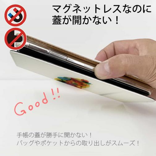 【手帳型ベルトなし】【Stick Case】カラフルフィッシュ
