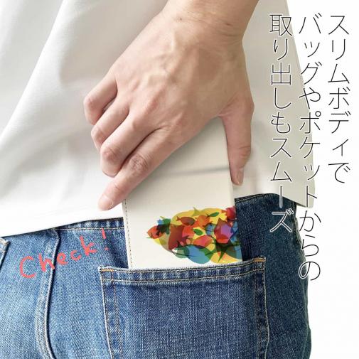 【手帳型ベルトなし】【Stick Case】カラフルフィッシュ