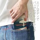 【手帳型ベルトなし】【Stick Case】川岸のフライフィッシャー　チャコール