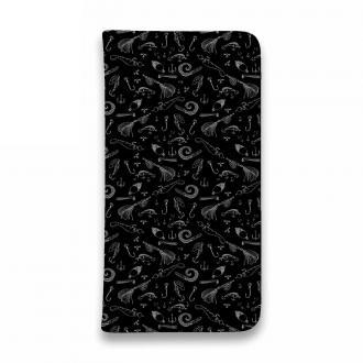 【手帳型ベルトなし】【Stick Case】シンプルな釣具　シームレス　モノトーン