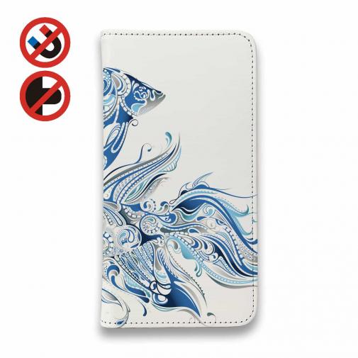 【手帳型ベルトなし】【Stick Case】トロピカルなベタのイラスト