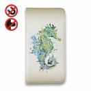 【手帳型ベルトなし】【Stick Case】トロピカルなタツノオトシゴ