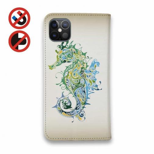 【手帳型ベルトなし】【Stick Case】トロピカルなタツノオトシゴ