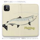 【手帳型ベルトなし】【Stick Case】レトロフィッシング