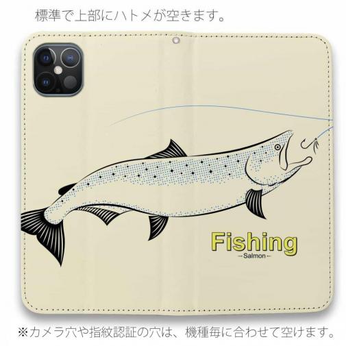 【手帳型ベルトなし】【Stick Case】レトロフィッシング