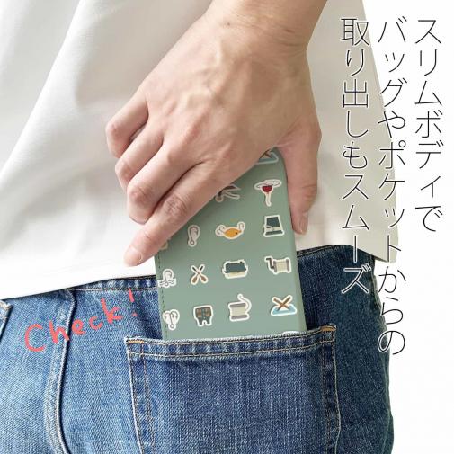 【手帳型ベルトなし】【Stick Case】釣具のアイコン集