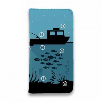 【手帳型ベルトなし】【Stick Case】夜のボート釣り指南