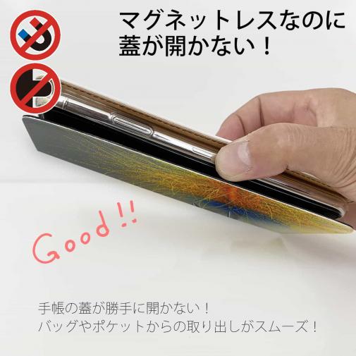 【手帳型ベルトなし】【Stick Case】カラフルなフライ