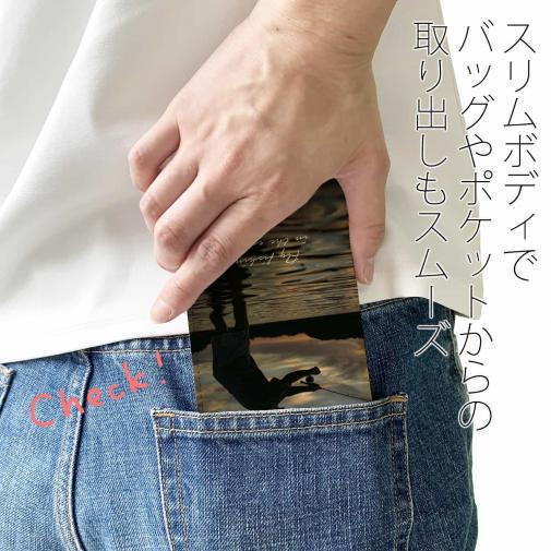 【手帳型ベルトなし】【Stick Case】夕暮れのフライフィッシング
