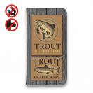 【手帳型ベルトなし】【Stick Case】ビンテージ・トラウト