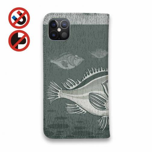 【手帳型ベルトなし】【Stick Case】ミミズで魚を釣る!