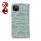 【手帳型ベルトなし】【Stick Case】ビンテージ・フィッシュ　シームレスパターン