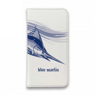 【手帳型ベルトなし】【Stick Case】躍動するカジキ