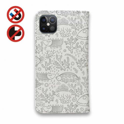 【手帳型ベルトなし】【Stick Case】カワキモな魚たち