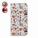 【手帳型ベルトなし】【Stick Case】ハート猫