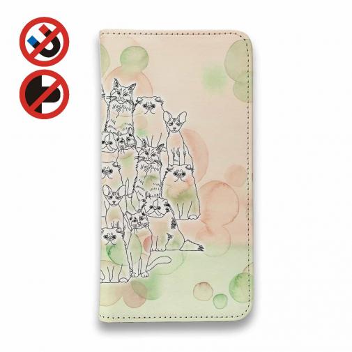 【手帳型ベルトなし】【Stick Case】イエネコいろいろ