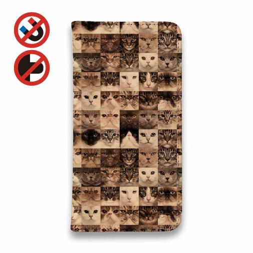 【手帳型ベルトなし】【Stick Case】キャットきゃっとCat