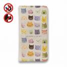 【手帳型ベルトなし】【Stick Case】暖かい猫の顔