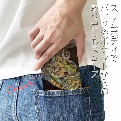 【手帳型ベルトなし】【Stick Case】エギングにアオリイカ