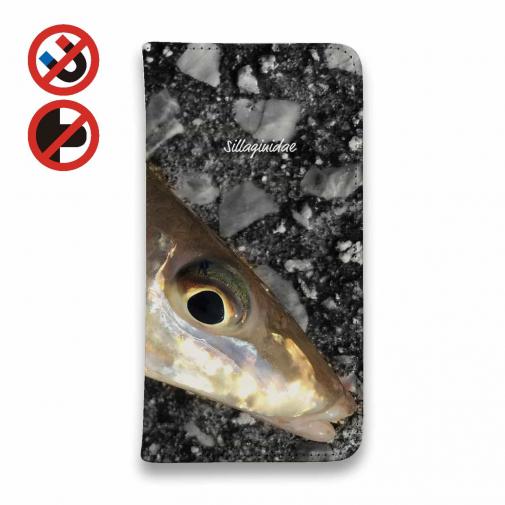 【手帳型ベルトなし】【Stick Case】砂浜の女王・キス