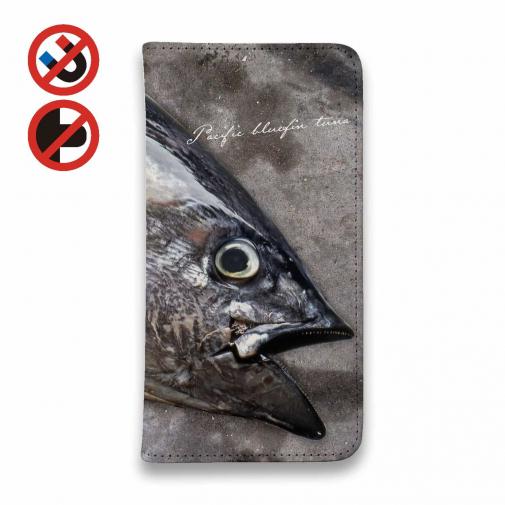 【手帳型ベルトなし】【Stick Case】クロマグロ