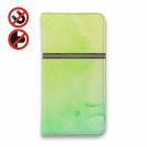 【手帳型ベルトなし】【Stick Case】水彩のグリーン