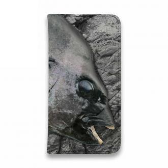 【手帳型ベルトなし】【Stick Case】イシダイの強靭な歯
