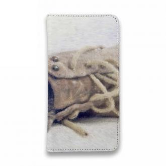 【手帳型ベルトなし】【Stick Case】ブーツの中の子猫