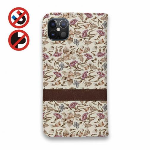 【手帳型ベルトなし】【Stick Case】ビンテージな花柄