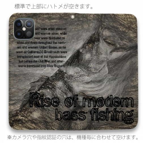 【手帳型ベルトなし】【Stick Case】バスフィッシング　ダ・ビンチ風