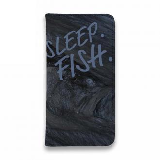 【手帳型ベルトなし】【Stick Case】Eat.Sleep.Fish... black bass