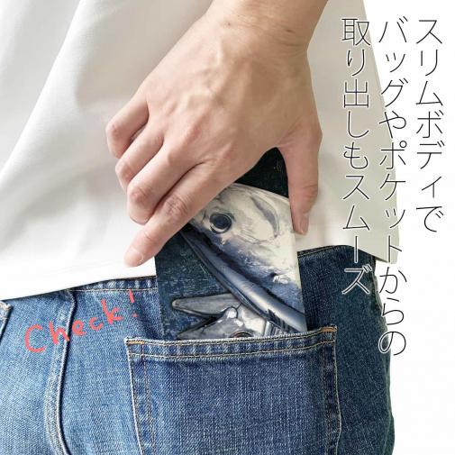 【手帳型ベルトなし】【Stick Case】カツオ　バージョン2