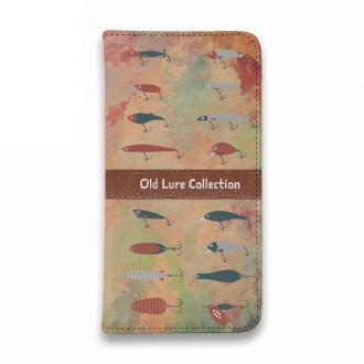 【手帳型ベルトなし】【Stick Case】オールド　ルアー　コレクション