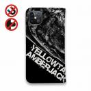 【手帳型ベルトなし】【Stick Case】平政(ヒラマサ)墨絵風　黒