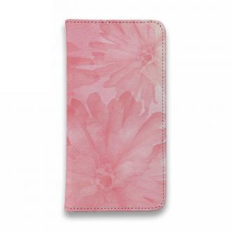 【手帳型ベルトなし】【Stick Case】ウォーターフラワー　ピンク